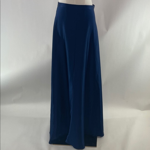 Polo Ralph Lauren Satin cobalt MAXI Skirt, 0 - Picture 7 of 14